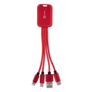 4-in-1 Aluminum Charging Cables Buddy with Logo