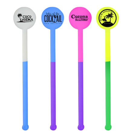Custom Imprinted Bar Products - 6-Inch Mood Color Changing Drink Stirrer