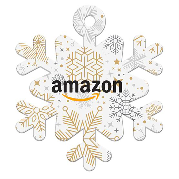 Custom Logo Acrylic Snowflake Shaped Holiday Ornament