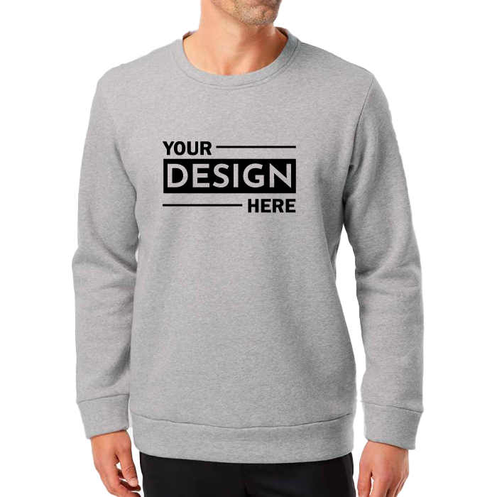 Custom Adidas Fleece Crewneck Sweatshirt with Printed Logo