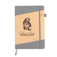Bamboo Look Journal with Logo