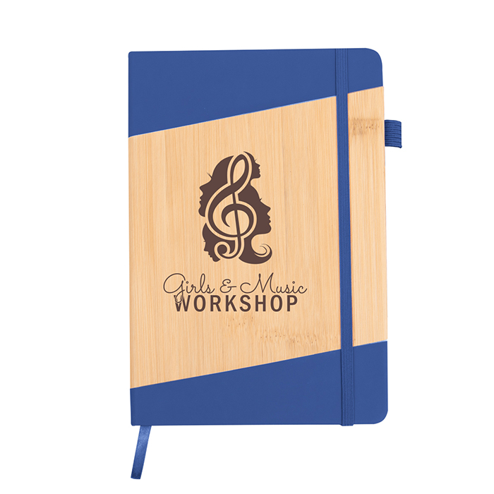 Bamboo Look Journal with Logo