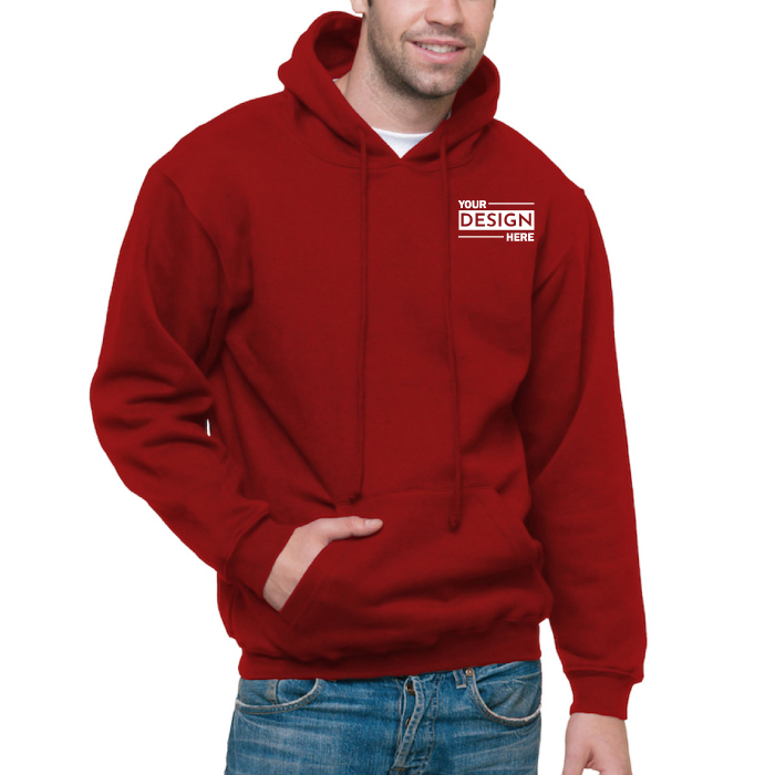 Custom Printed Bayside USA-Made Hooded Sweatshirt