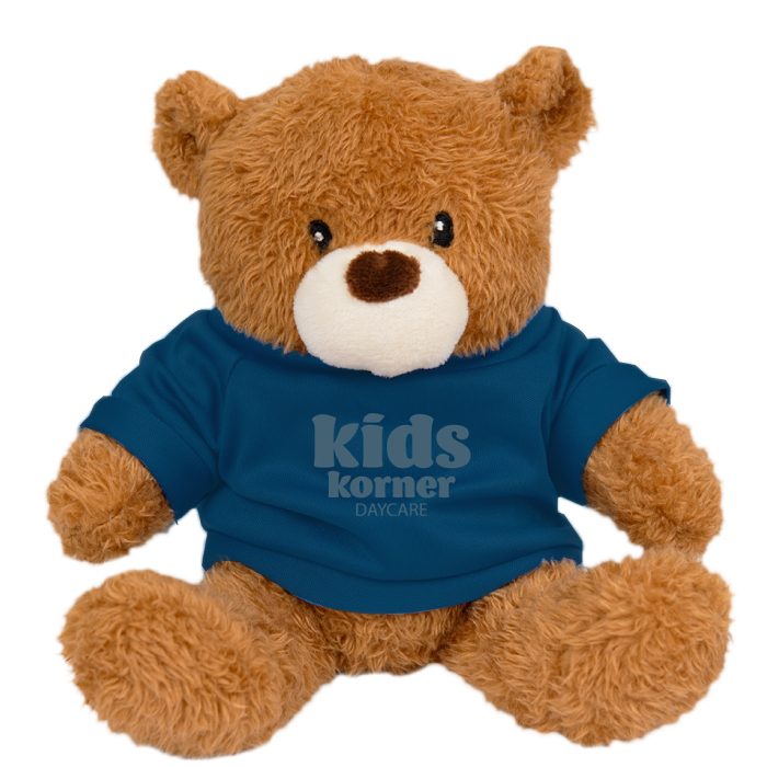 Personalized Bear Stuffed Plush Hot/Cold Pack Toy 6" with Printed Logo