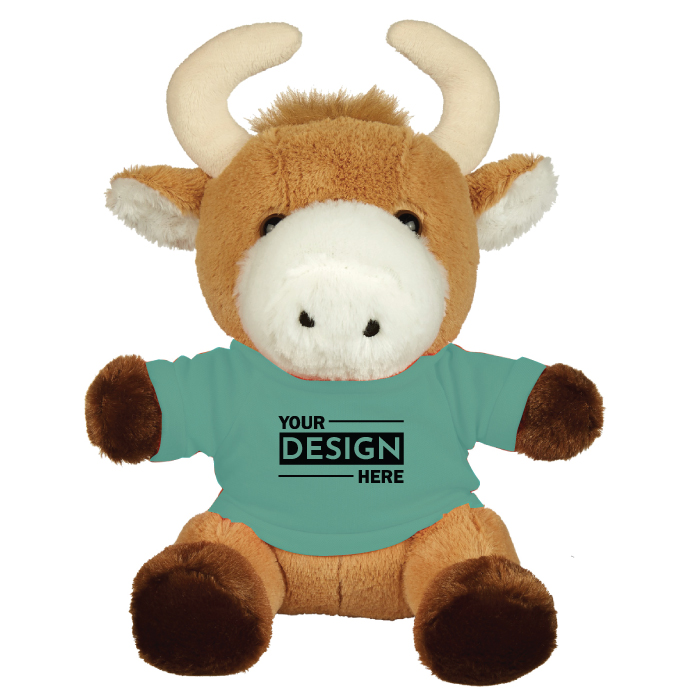 Promotional Bull Stuffed Animal Toy 6" with Personalized Logo