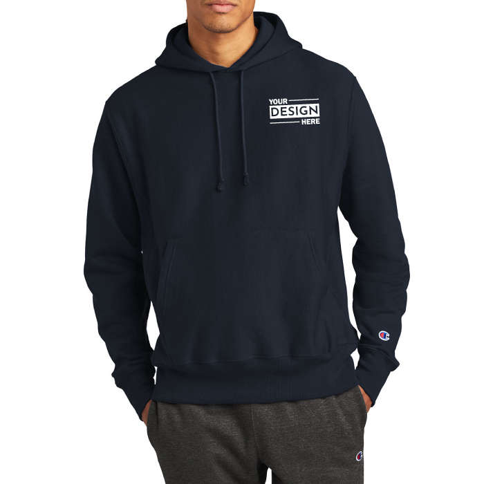 Personalized Champion® Reverse Weave® Hooded Sweatshirt with Logo