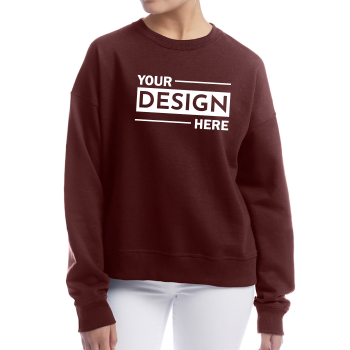 Custom Printed Champion® Men's PowerBlend® Crewneck Sweatshirt with Logo