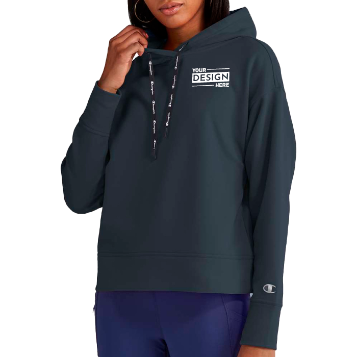 Custom Logo Champion® Women's Sport Hooded Sweatshirt