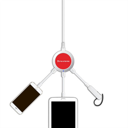 ChargeHub X3-3-Port USB Charging Station with Custom Logo Imprint