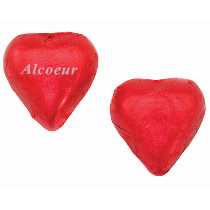 Chocolate Foiled Hearts with Logo