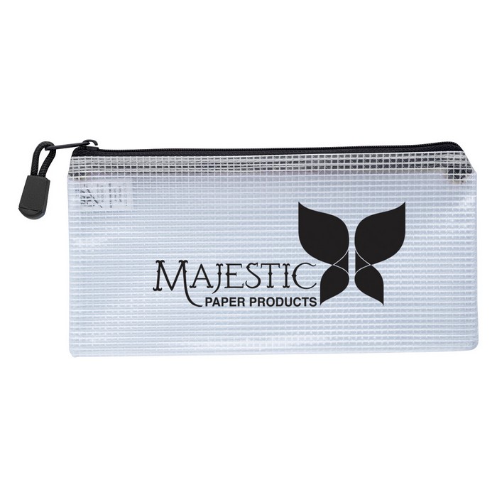 Custom Logo Clear Zippered Pencil Pouch - Progress Promotional Products