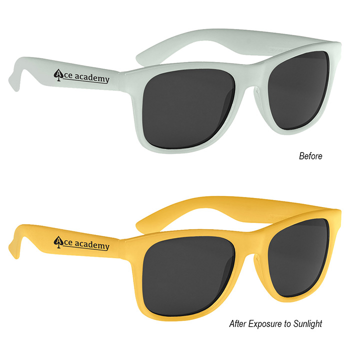Color Changing Malibu Sunglasses with Logo