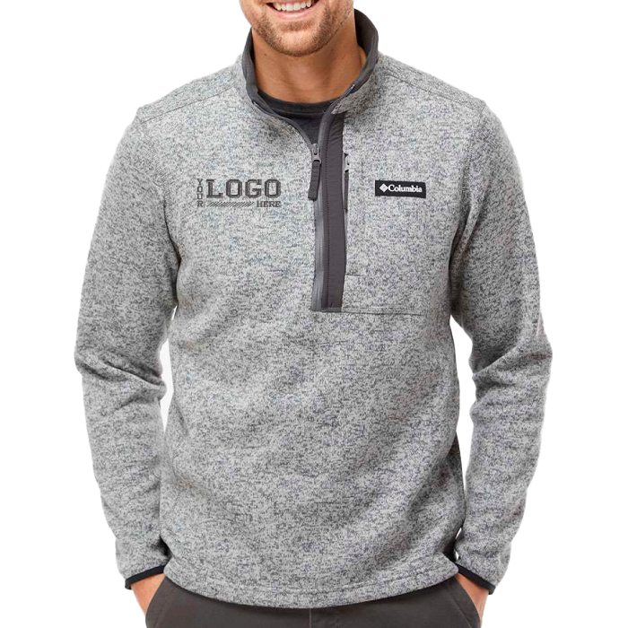 Custom Embroidered Columbia Men's Sweater Weather™ Half-Zip Pullover with Logo