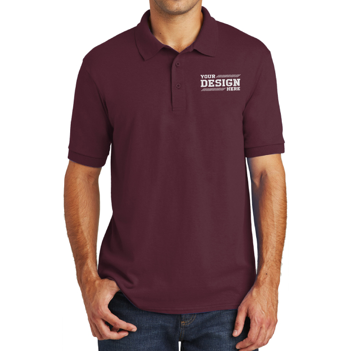 Custom Port & Company® Men's Core Blend Polo Shirt with Embroidered Logo