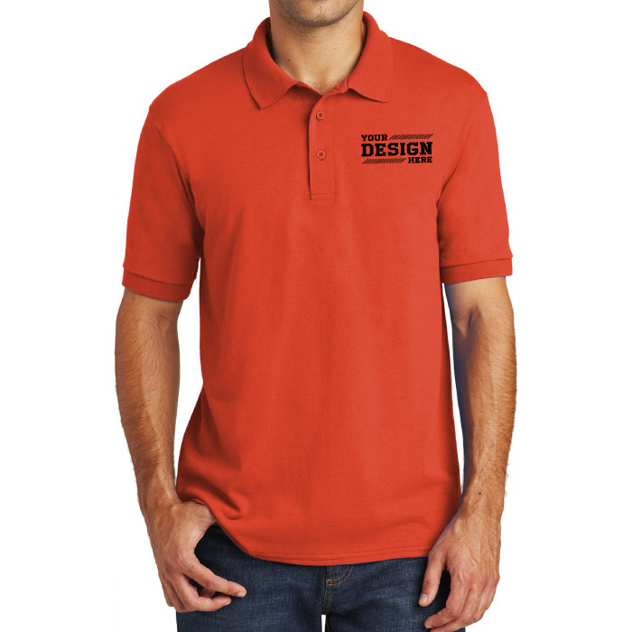 Custom Port & Company® Men's Core Blend Polo Shirt with Embroidered Logo