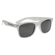 Designed Collection Woodtone Malibu Sunglasses with Logo