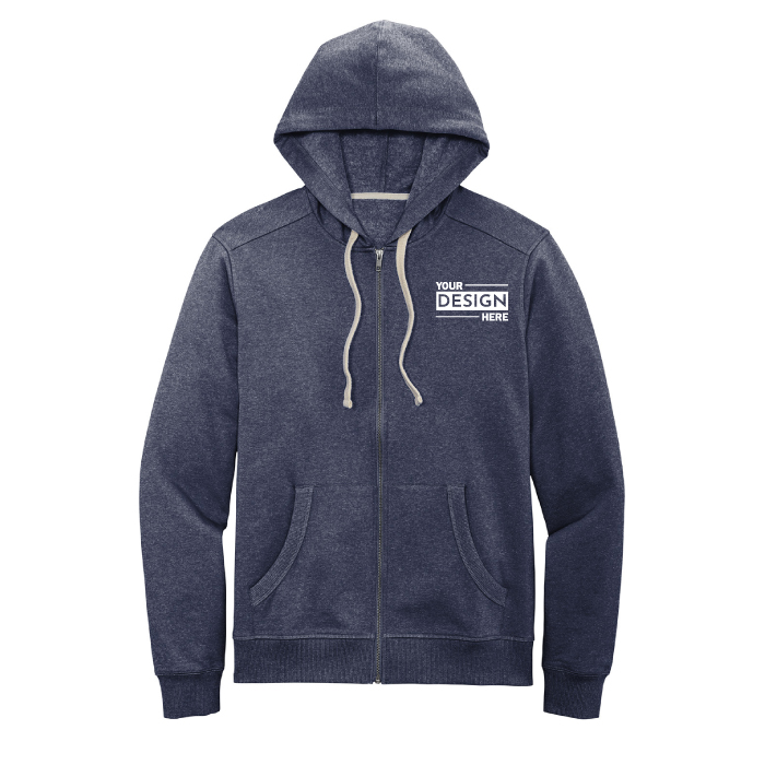 Custom Logo District® Re-Fleece™ Full-Zip Hoodie Sweatshirt