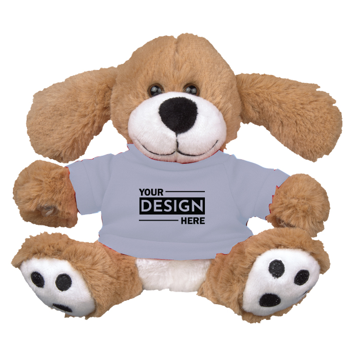 Personalized Dominic Dog Stuffed Animal Toy 6" with Promotional Logo