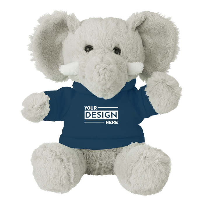 Personalized Elephant Stuffed Plush Toy 6" with Branded Logo