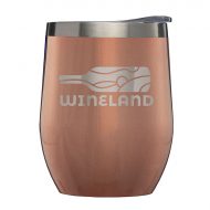 Custom Escape Stainless Steel Insulated Wine Cup 11oz - Laser Logo