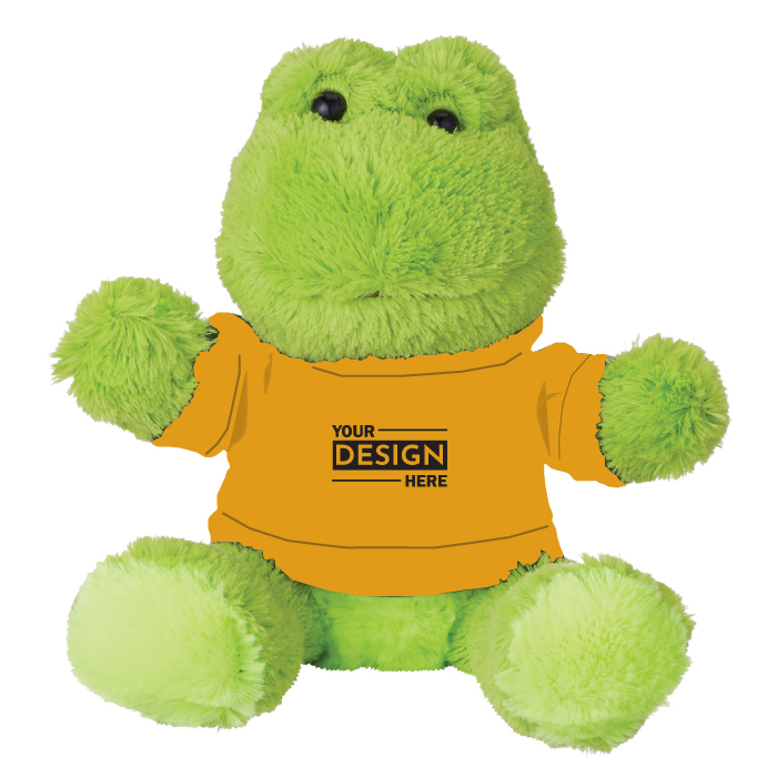 Custom Logo Fantastic Frog Stuffed Plush Toy 6"
