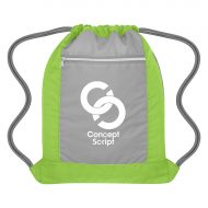 Custom Flip Side Drawstring Bag