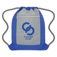 Custom Flip Side Drawstring Bag