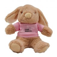 Custom Floppy Ears Bunny Stuffed Plush Toy 6" with Logo