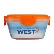 Promotional Custom Logo Full Color Clip Top Container