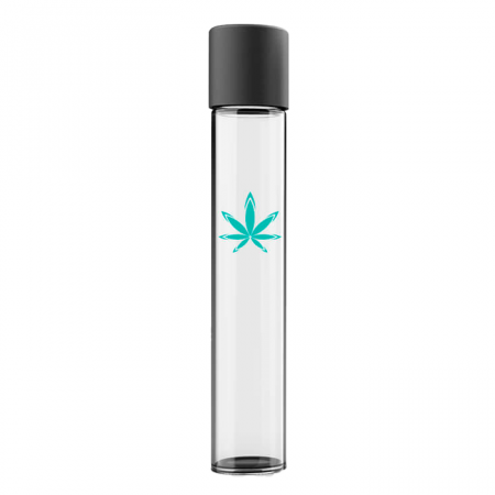Customizable Glass Pre Roll Storage Tube with Logo