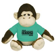 Personalized Logo Goofy Gorilla Stuffed Animal Toy 6"