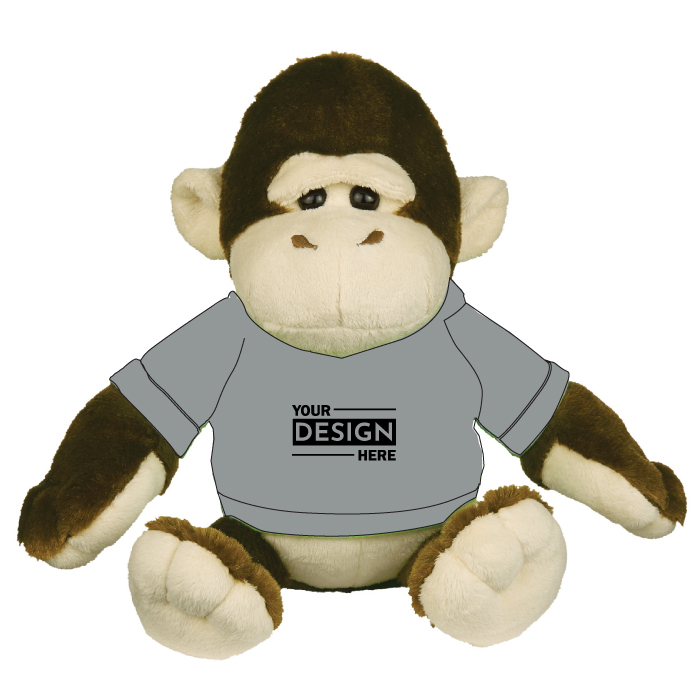 Custom Branded Goofy Gorilla Stuffed Plush Toy 6"