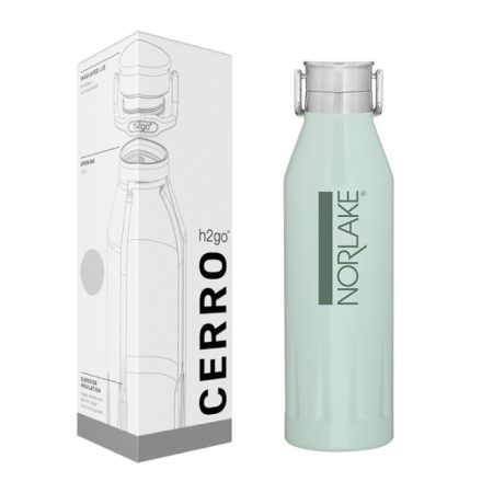 H2Go Cerro Stainless Steel Insulated Bottle with Logo