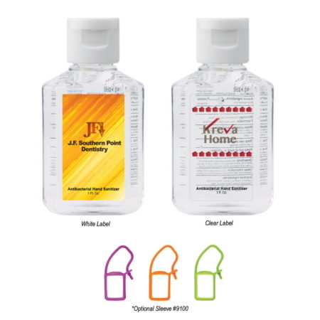 Promotional Custom Logo Hand Sanitizer With Silicone Sleeve 1oz