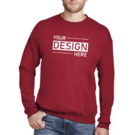 Custom Logo Hanes Ultimate Cotton Crewneck Sweatshirt