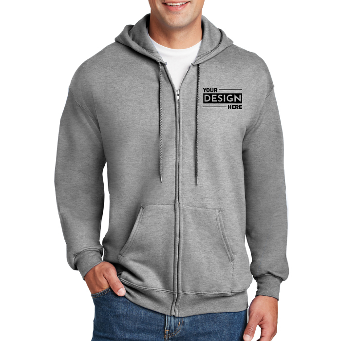 Personalized Hanes® Ultimate Cotton® Full-Zip Hooded Sweatshirt