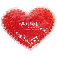 Promotional Custom Logo Heart Hot/Cold Pack Aqua Pearls