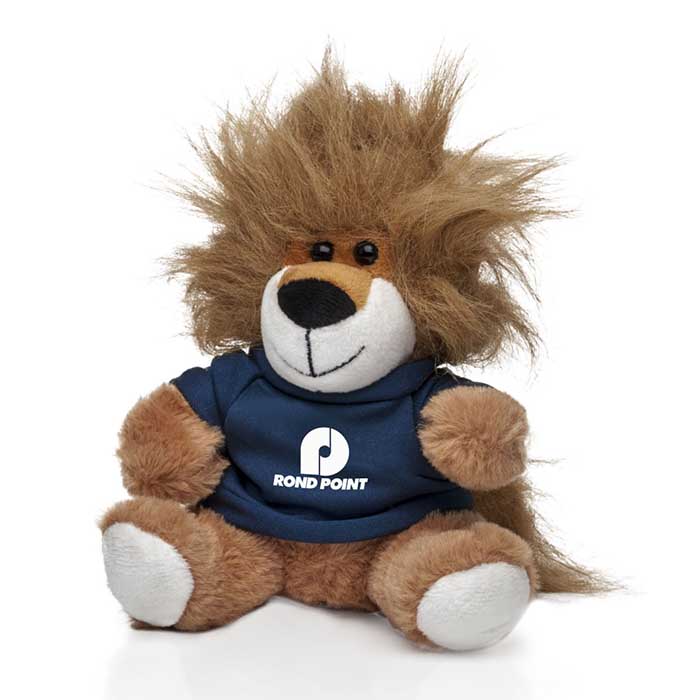 Custom Levi Lion Stuffed Plush Toy 6 inch with Promotional Logo