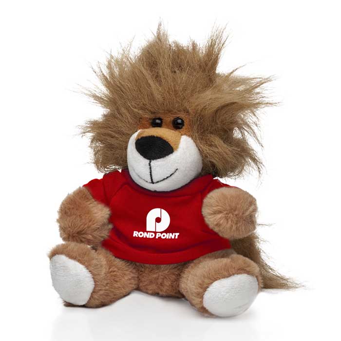 Custom Levi Lion Stuffed Plush Toy 6 inch with Promotional Logo