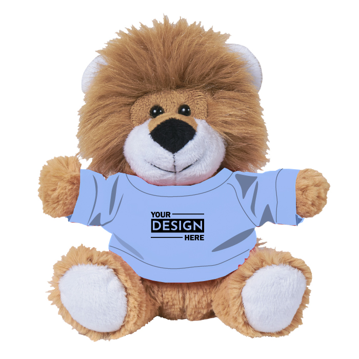 Custom Logo Lion Stuffed Plush Toy 6"