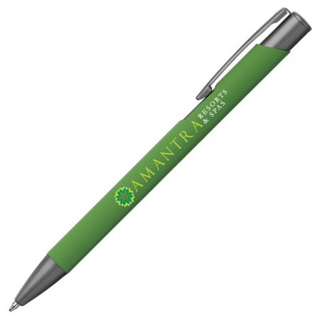 Promotional Custom Logo Milano Softy Pen - Full Color Imprint