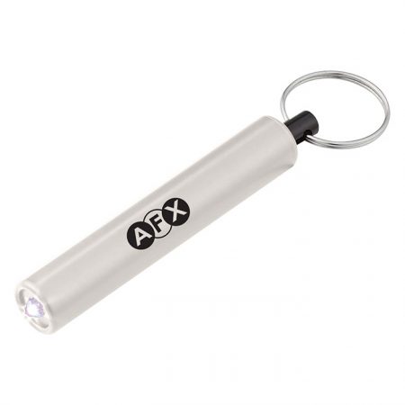 Promotional Mini Cylinder LED Flashlight Key Tag