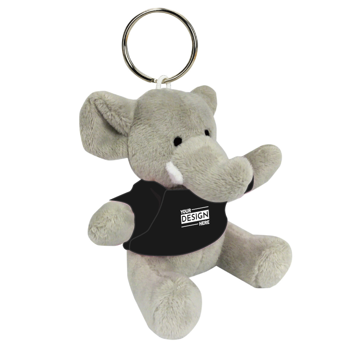Custom Logo Mini Elephant Stuffed Plush Toy Key Chain