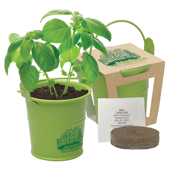 Custom Promotional Mini Pail Blossom Kit with Personalized Logo Imprinted