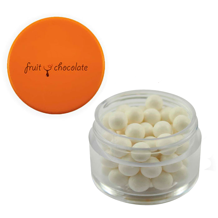 Custom Mints in Twist Topper Container with Logo