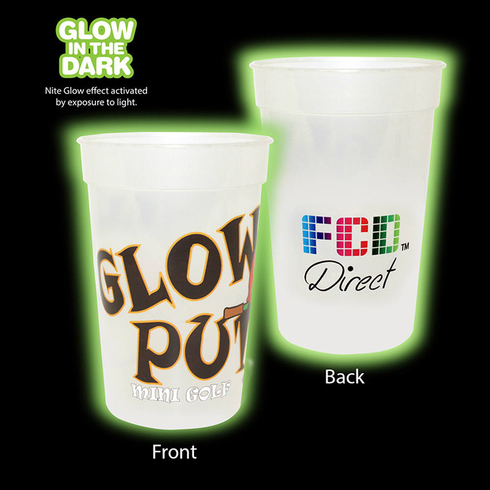 Night Glow Stadium Cup 17oz - Full Color with Logo