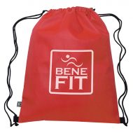 Custom Non-Woven 100% RPET Sports Drawstring Bag