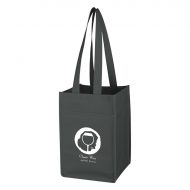 Promotional Non-Woven 4-Bottle Wine Tote Bag with Logo