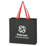 Custom Logo Promotional Non-Woven Accent Handle Tote Bag