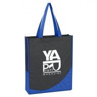 Custom Logo Non-Woven Tote Bag with Accent Trim